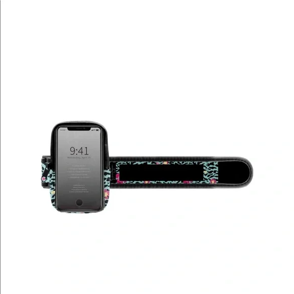 NWT Jessica Simpson Floral zebra Print Phone Holder Arm Band - Picture 4 of 5